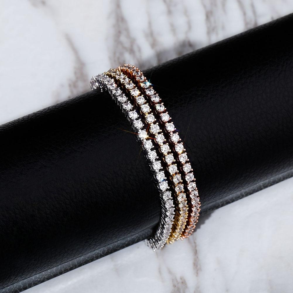 3mm Tennis Anklet 14K - ICECI