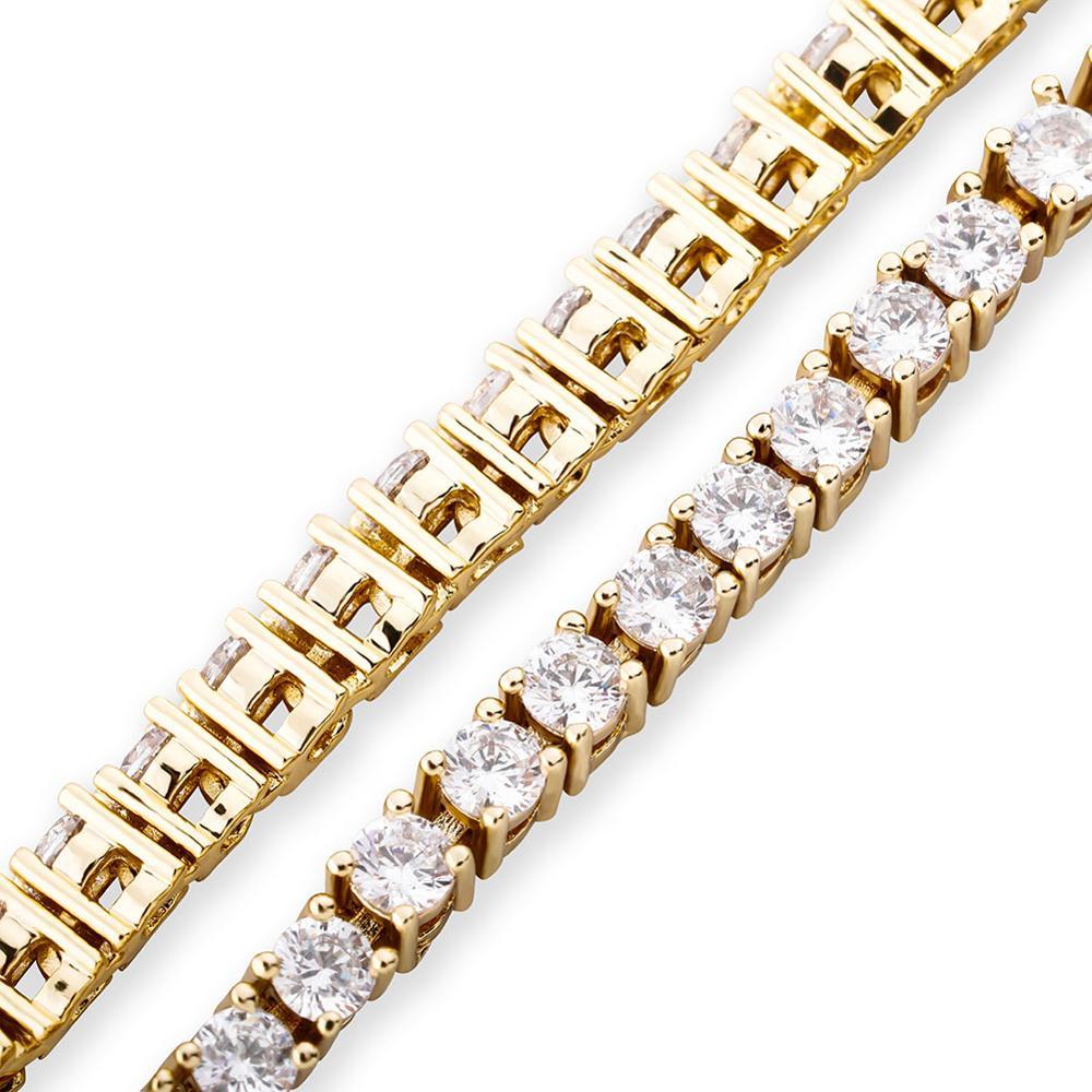 3mm Tennis Anklet 14K - ICECI