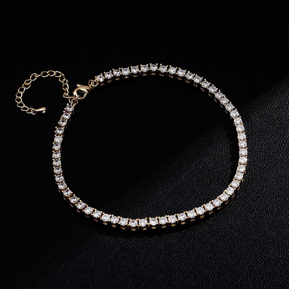 3mm Tennis Anklet 14K - ICECI