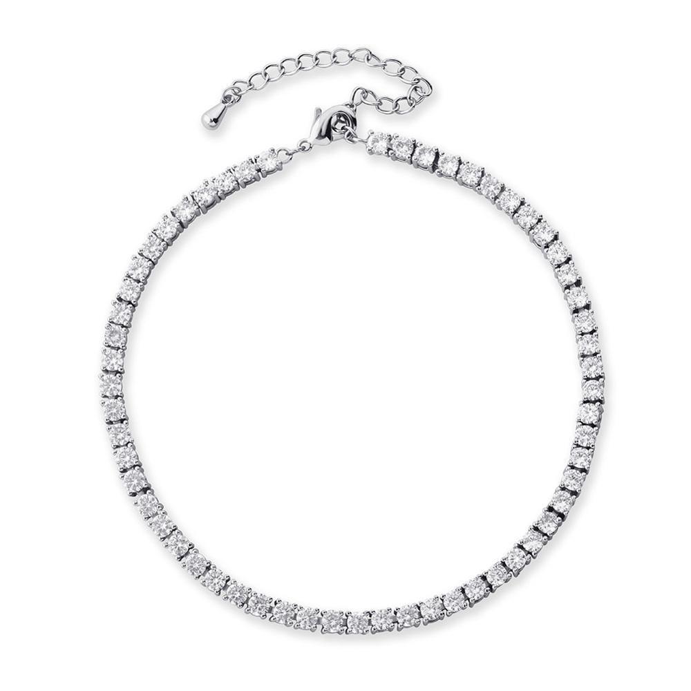 3mm Tennis Anklet 14K - ICECI