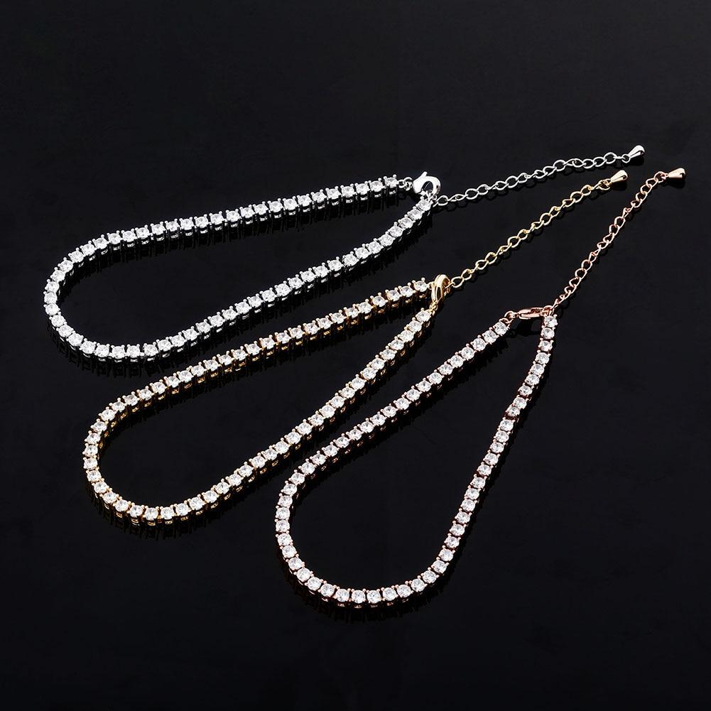 3mm Tennis Anklet 14K - ICECI