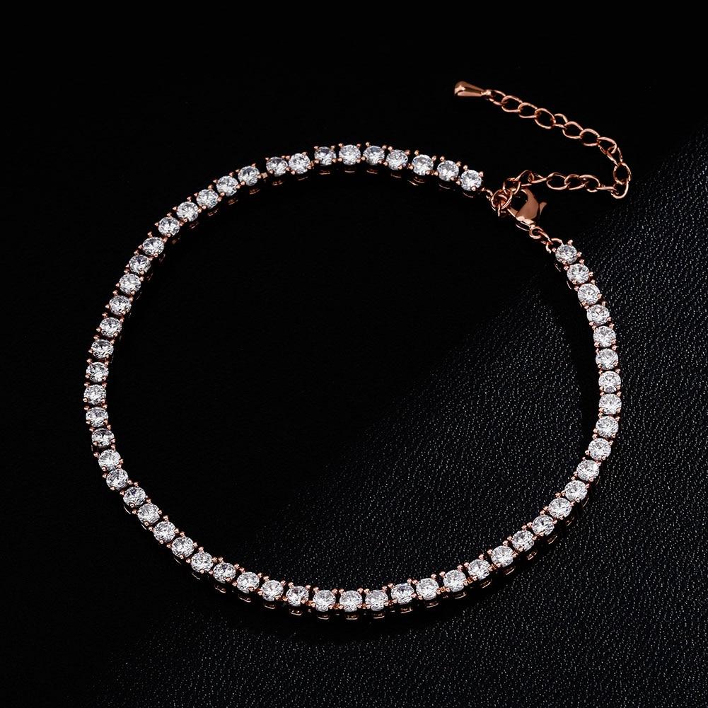 3mm Tennis Anklet 14K - ICECI