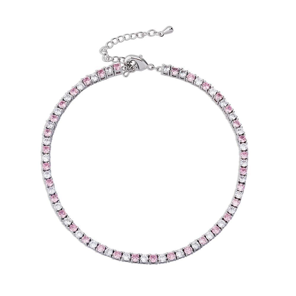 3mm Tennis Anklet 14K - ICECI