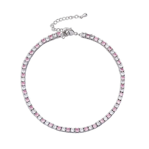 3mm Tennis Anklet 14K - ICECI