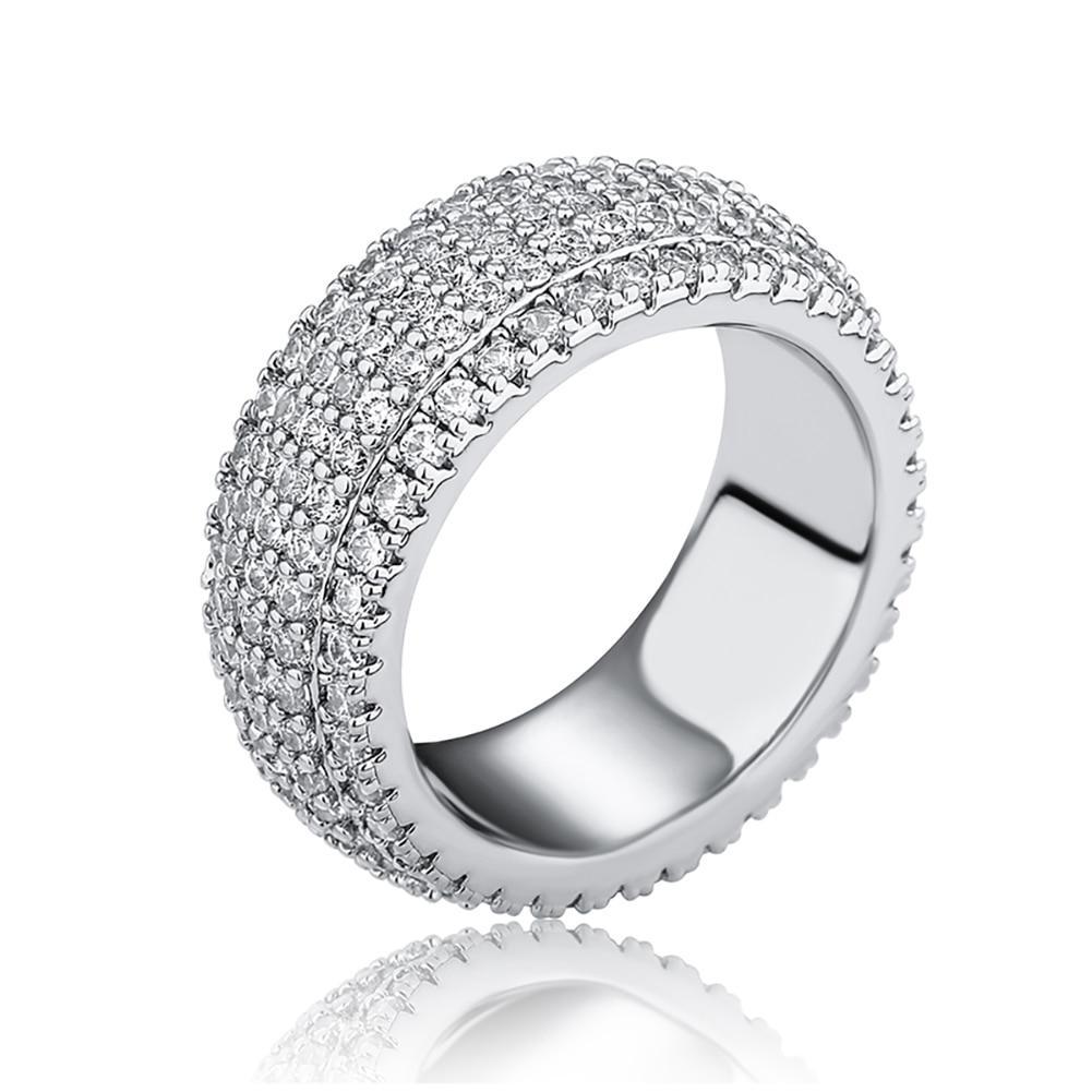 5 Row Band Ring 14K - ICECI