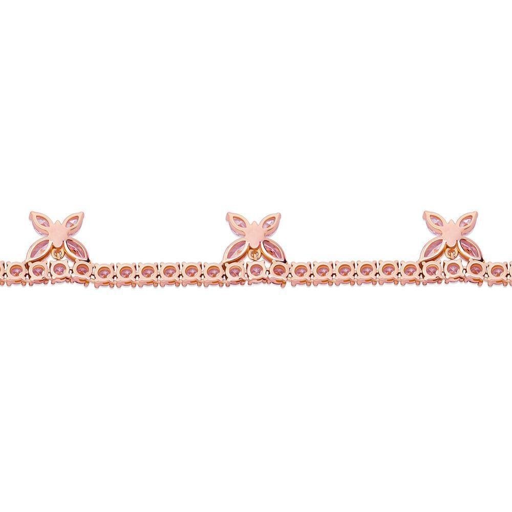 5mm Butterfly Choker Tennis Necklace 14K - ICECI