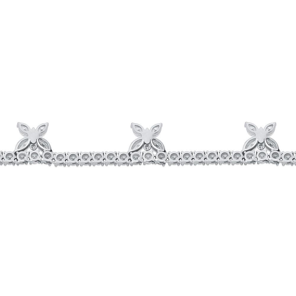 5mm Butterfly Choker Tennis Necklace 14K - ICECI