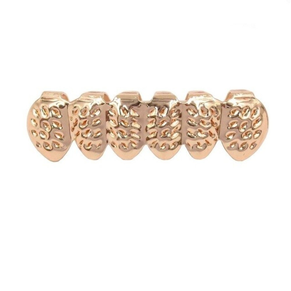 6 Teeth Nugget Cut Grillz 14K - ICECI
