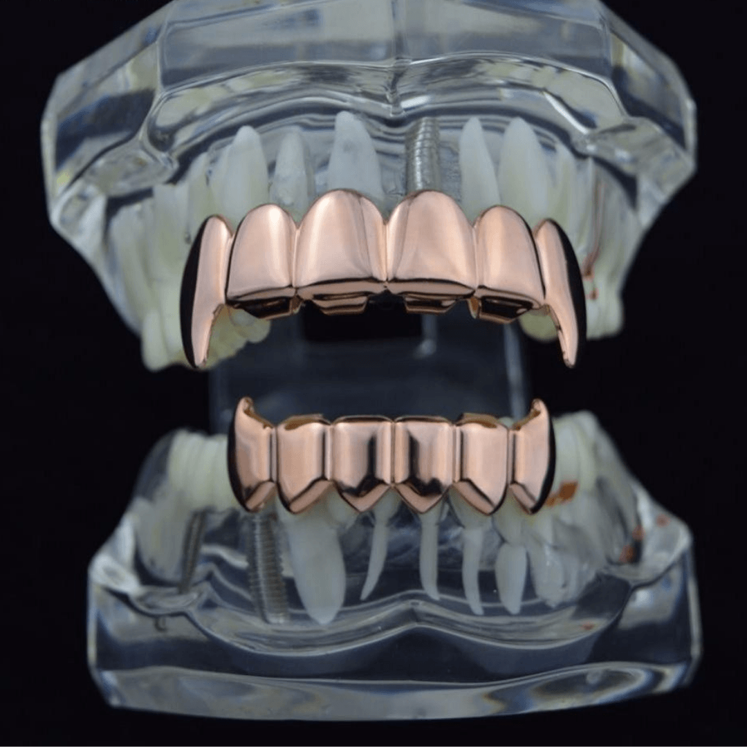 6 Tooth Vampire Fang Grillz 14K - ICECI