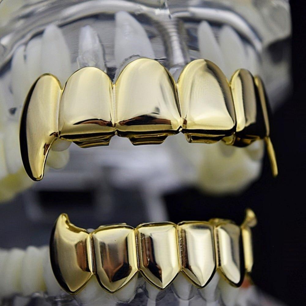 6 Tooth Vampire Fang Grillz 14K - ICECI