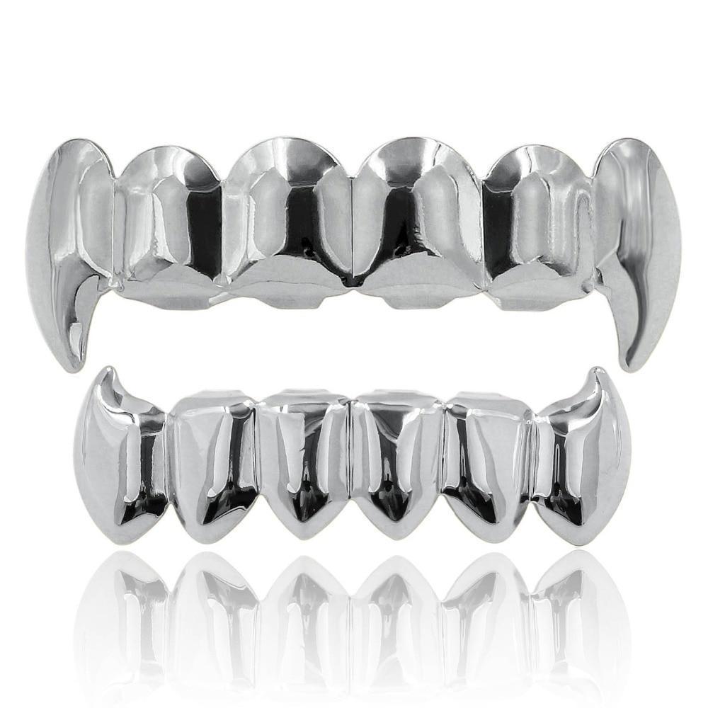 6 Tooth Vampire Fang Grillz 14K - ICECI
