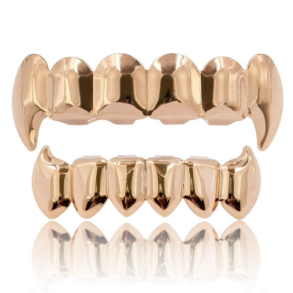 6 Tooth Vampire Fang Grillz 14K - ICECI