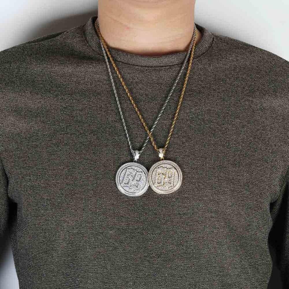 69 Spinner Pendant 14K - ICECI