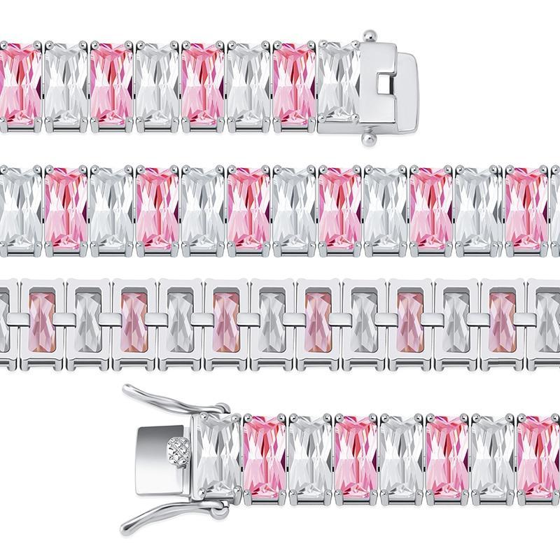 8mm Baguette Tennis Bracelet 14K - ICECI