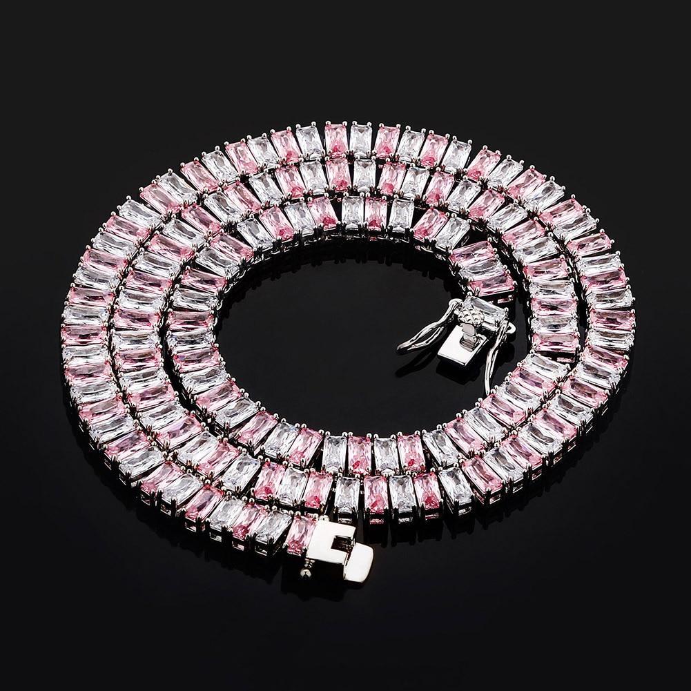 8mm Baguette Tennis Chain 14K - ICECI