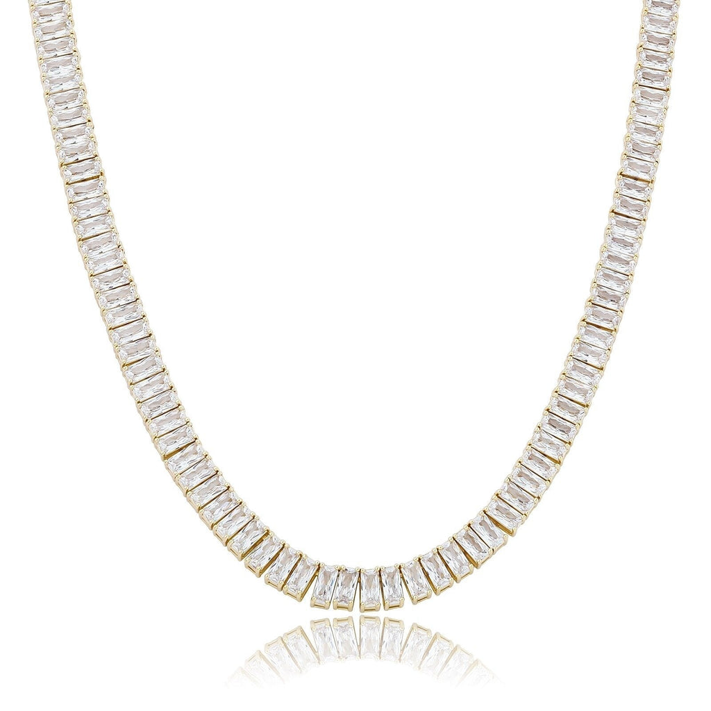 8mm Baguette Tennis Chain 14K - ICECI