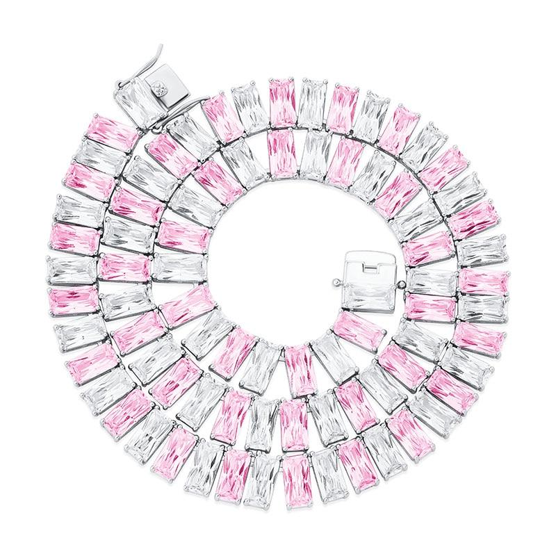 8mm Baguette Tennis Chain 14K - ICECI