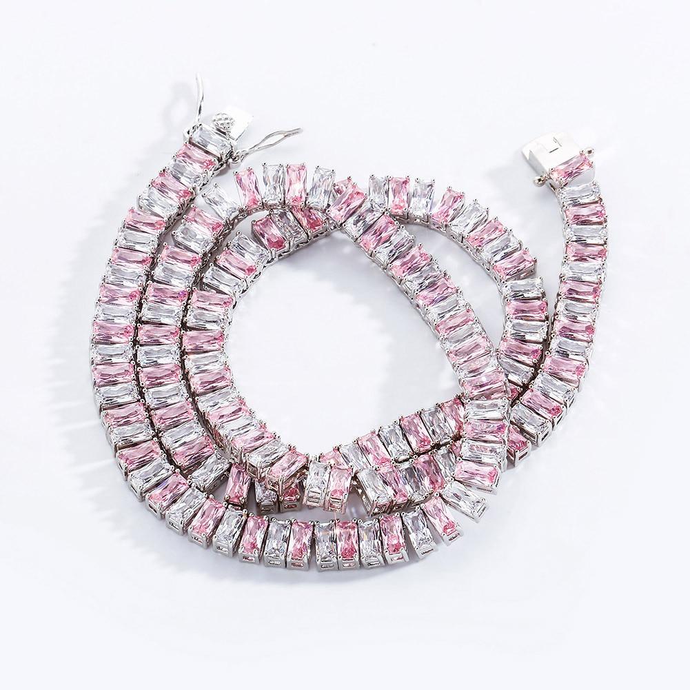 8mm Baguette Tennis Chain 14K - ICECI