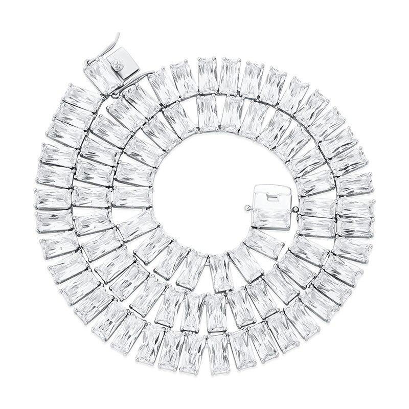 8mm Baguette Tennis Chain 14K - ICECI