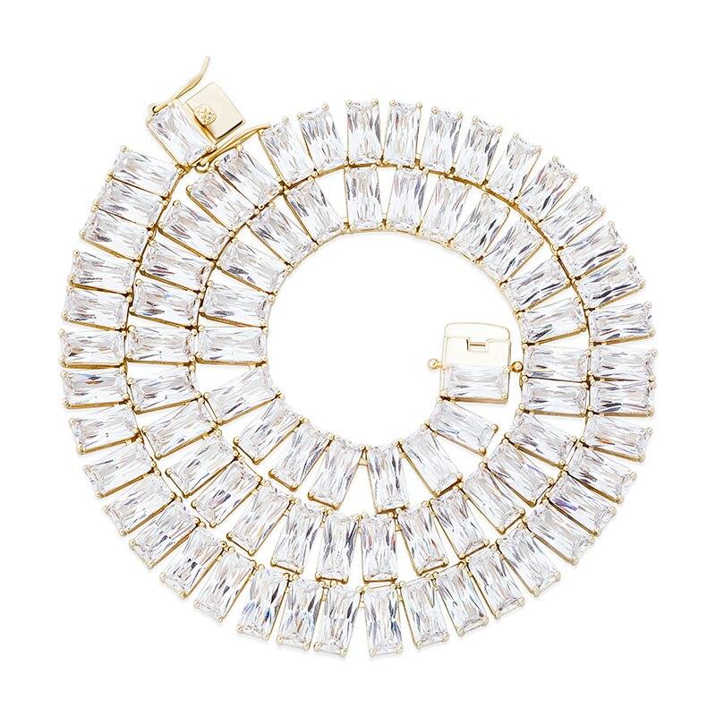 8mm Baguette Tennis Chain 14K - ICECI