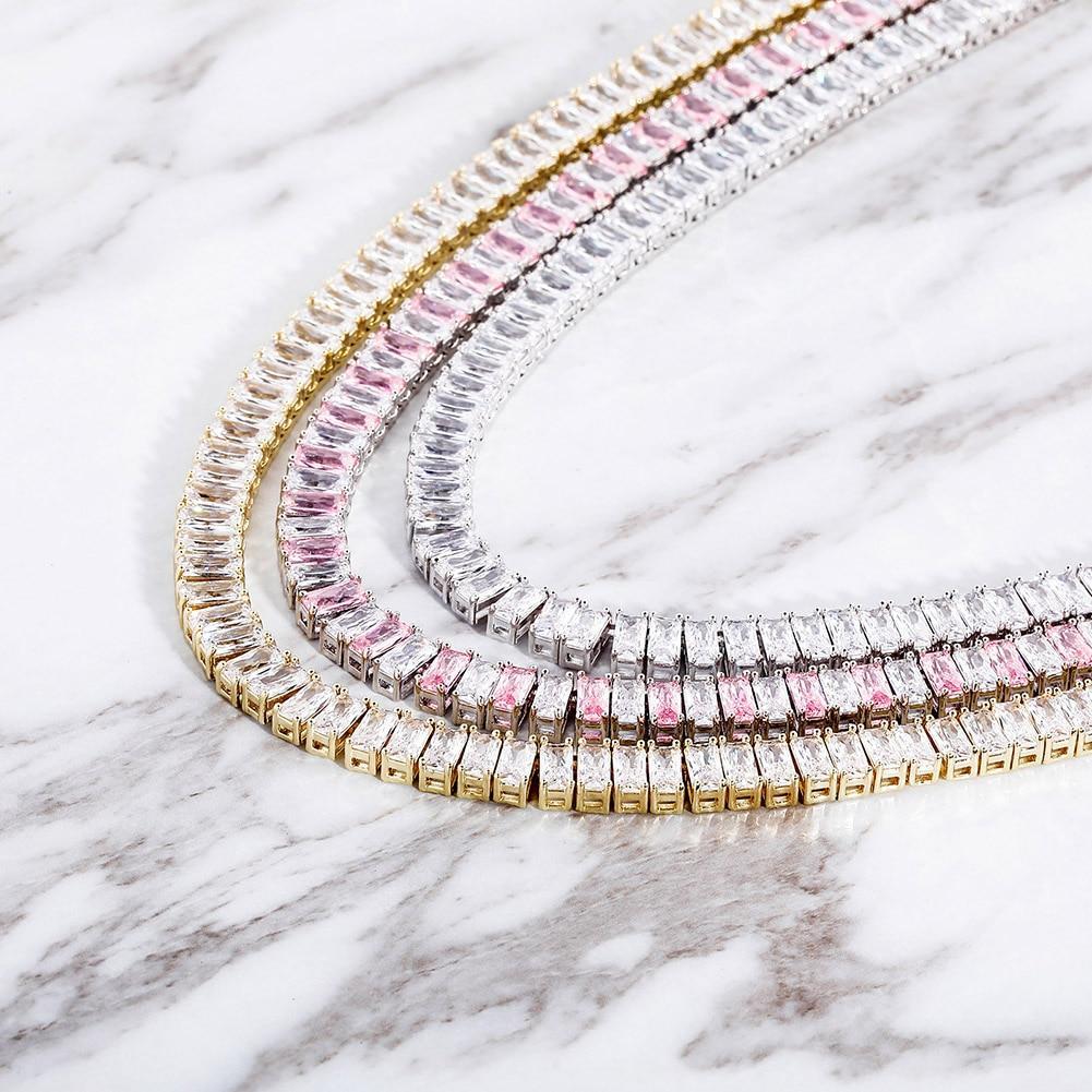 8mm Baguette Tennis Chain 14K - ICECI