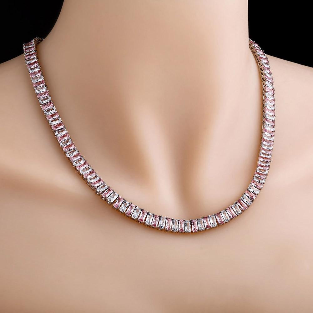 8mm Baguette Tennis Chain 14K - ICECI