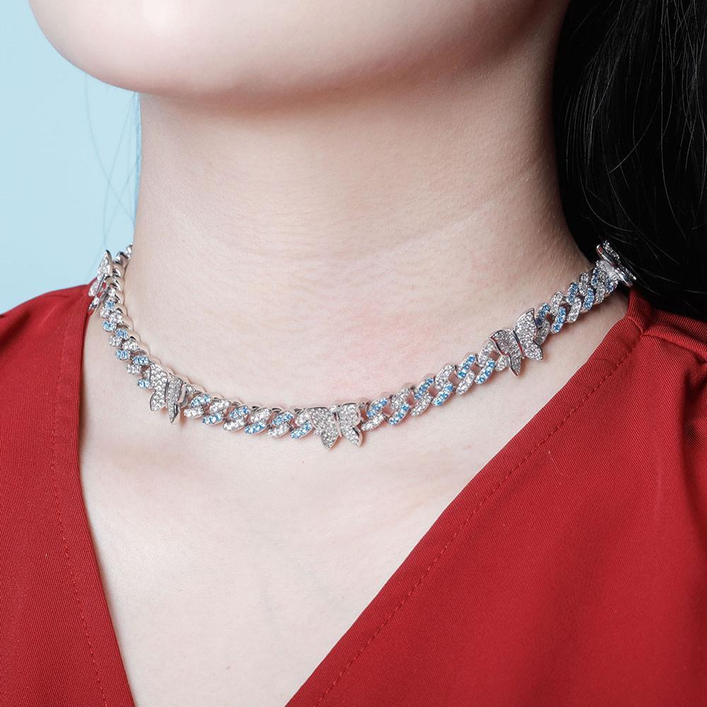 8mm Butterfly Cuban Necklace 14K - ICECI