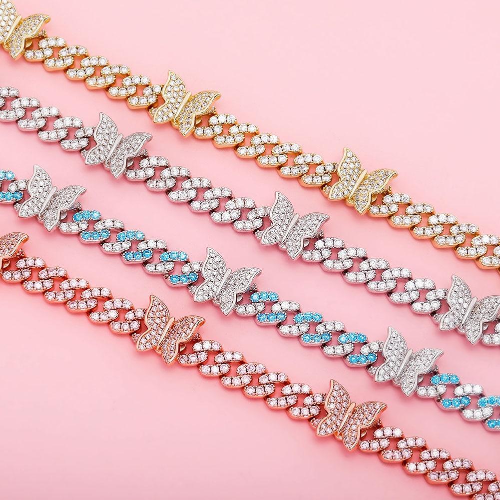 8mm Butterfly Cuban Necklace 14K - ICECI