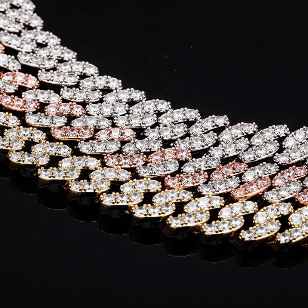 8mm Iced Cuban Link Bracelet 14K - ICECI