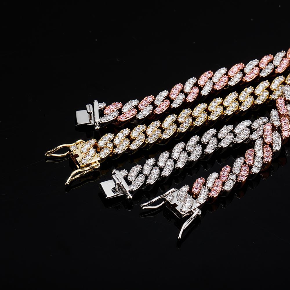 8mm Iced Cuban Link Chain 14K - ICECI