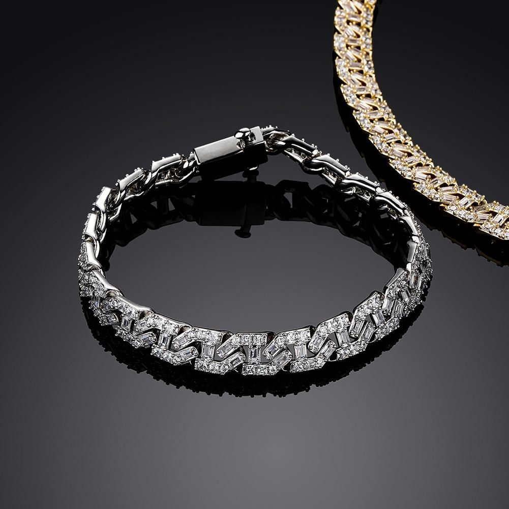 9mm Baguette Link Bracelet 14K - ICECI