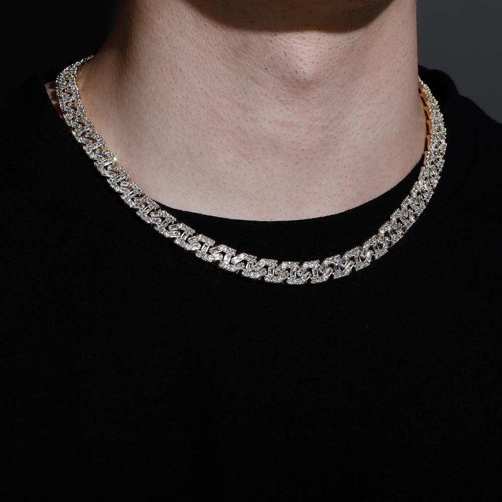 9mm Baguette Link Chain 14K - ICECI