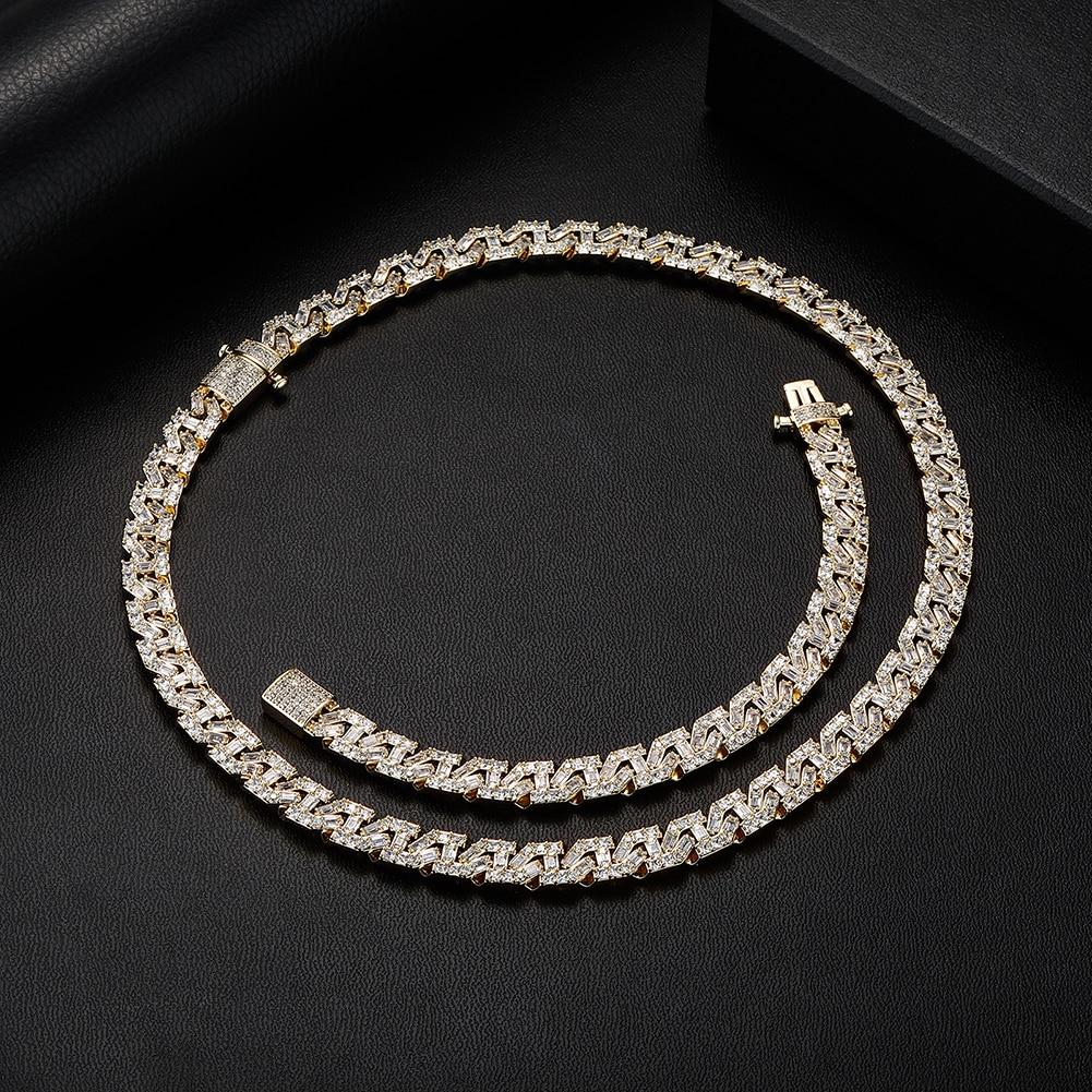9mm Baguette Link Chain 14K - ICECI