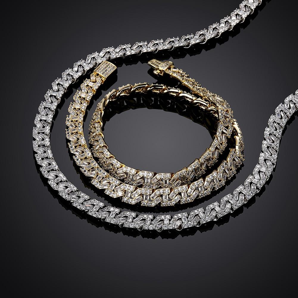 9mm Baguette Link Chain 14K - ICECI