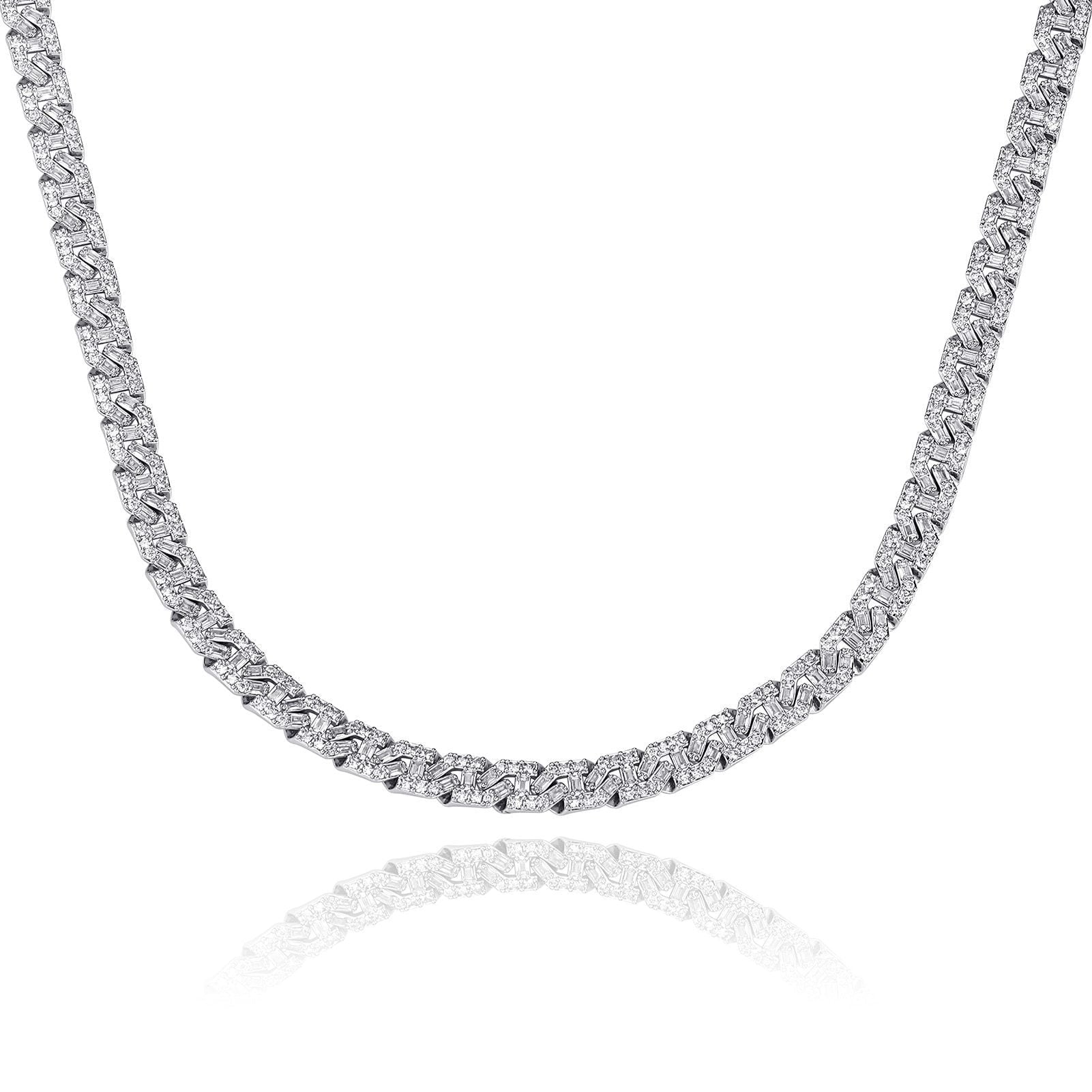 9mm Baguette Link Chain 14K - ICECI