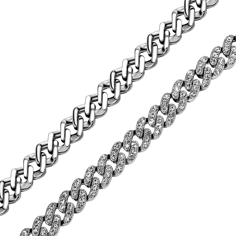 9mm Iced Cuban Bracelet 14K - ICECI