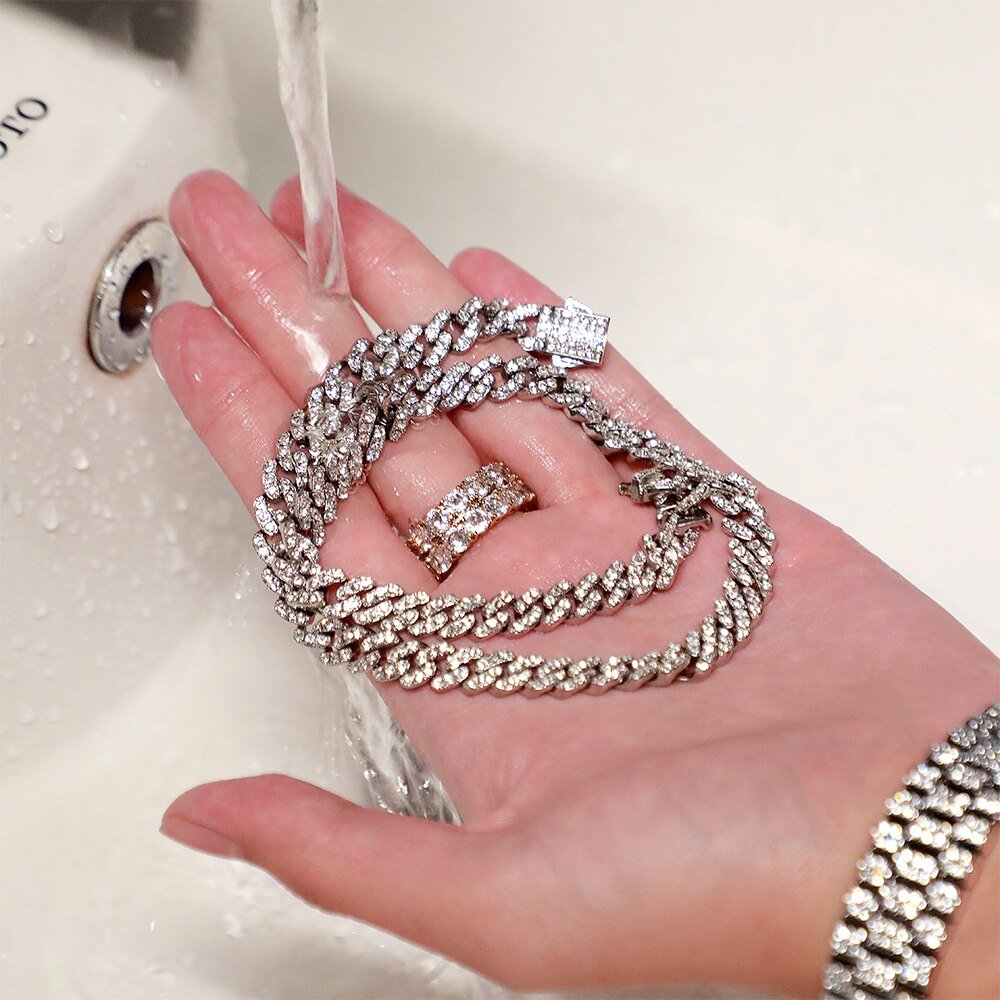 9mm Iced Cuban Chain 14K - ICECI