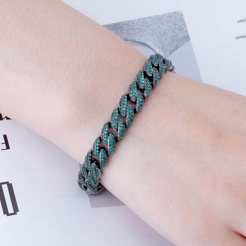 9mm Iced Cuban Link Bracelet 14K - ICECI