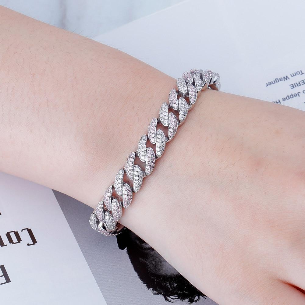 9mm Iced Cuban Link Bracelet 14K - ICECI