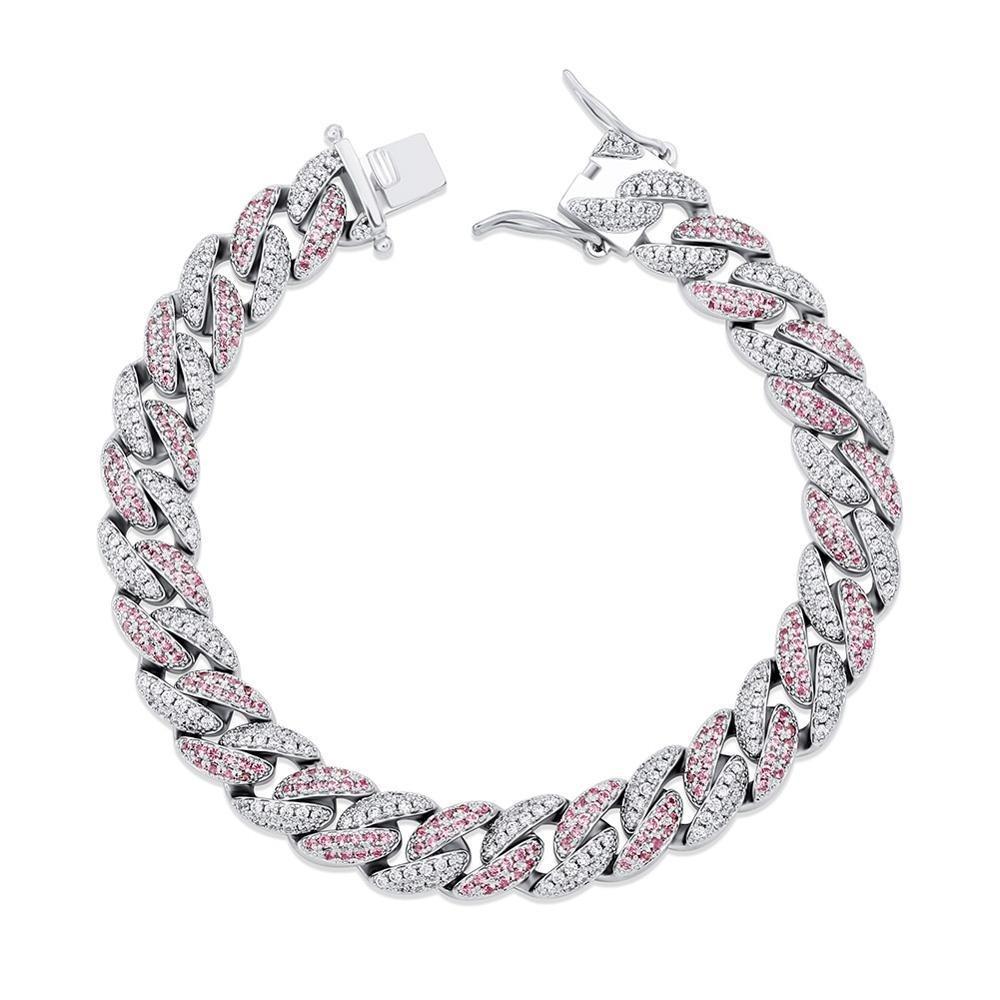 9mm Iced Cuban Link Bracelet 14K - ICECI