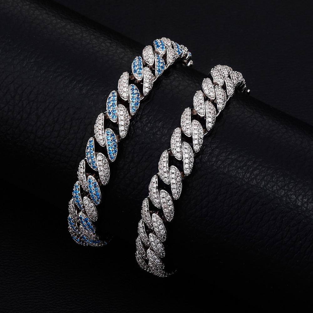 9mm Iced Cuban Link Bracelet 14K - ICECI