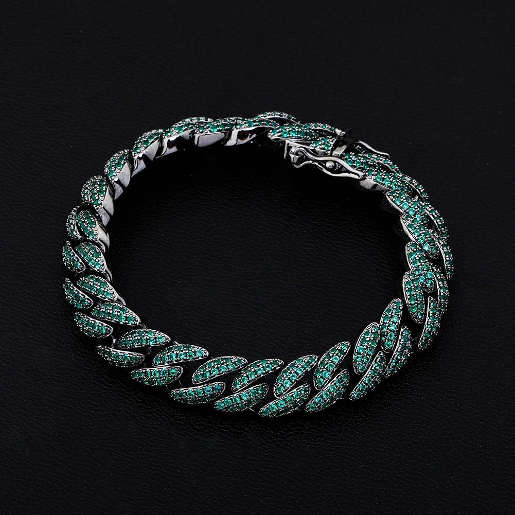 9mm Iced Cuban Link Bracelet 14K - ICECI