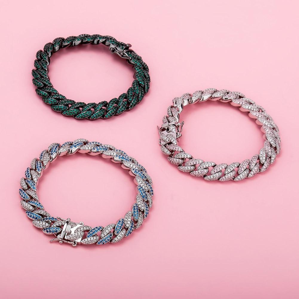 9mm Iced Cuban Link Bracelet 14K - ICECI