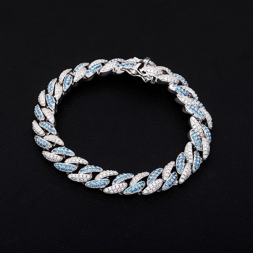 9mm Iced Cuban Link Bracelet 14K - ICECI