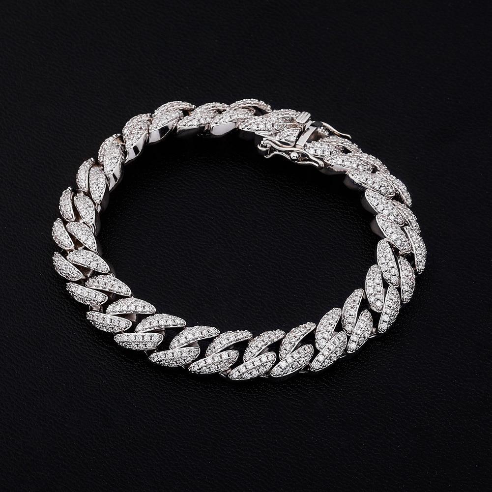 9mm Iced Cuban Link Bracelet 14K - ICECI