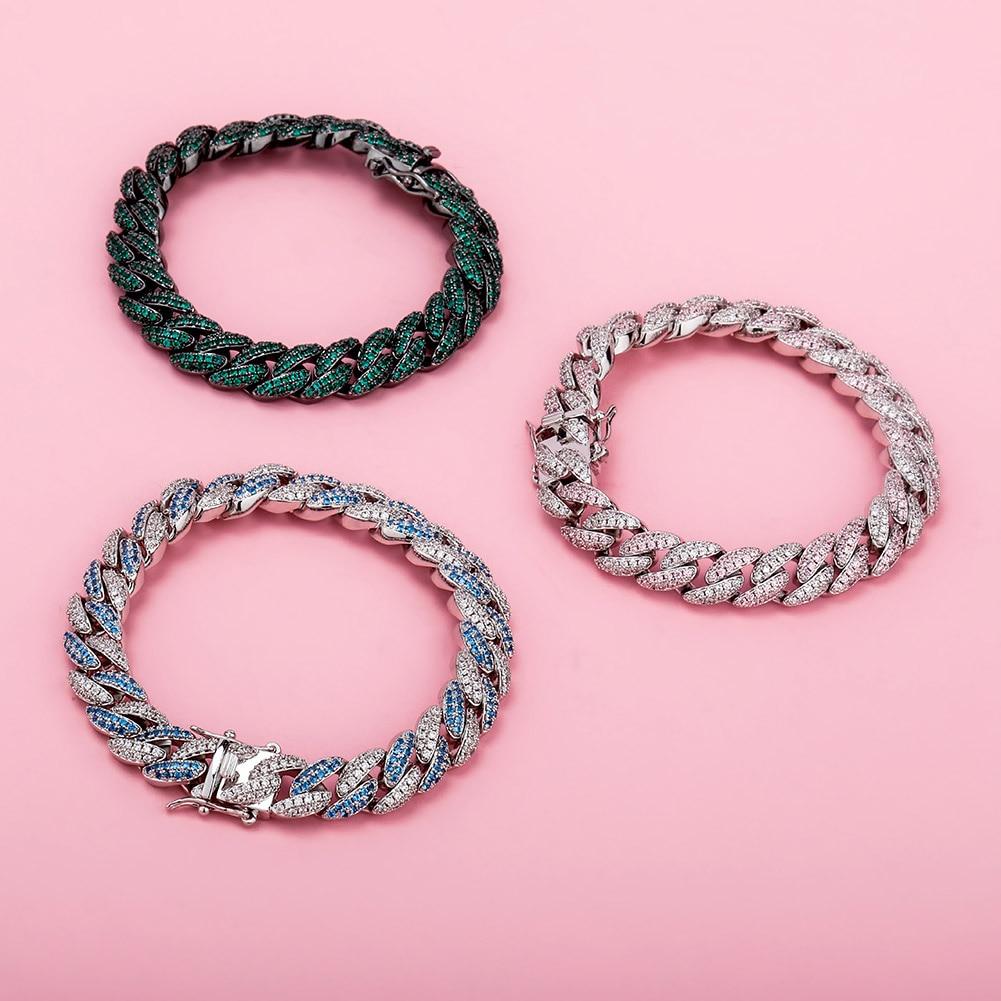 9mm Iced Cuban Link Bracelet 14K - ICECI