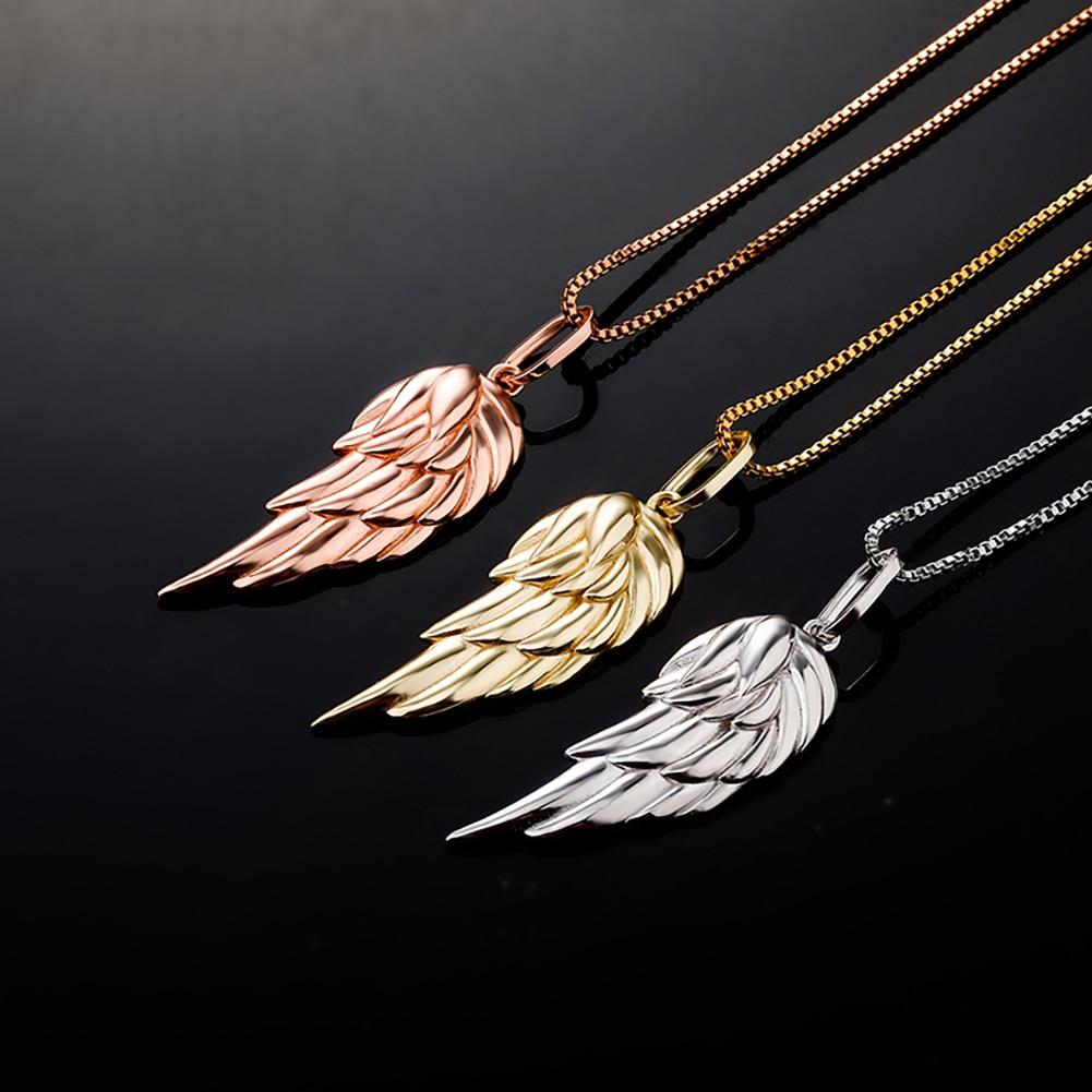 Angel Wing Pendant 14K x Sterling Silver - ICECI