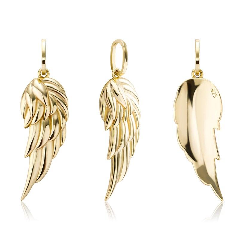 Angel Wing Pendant 14K x Sterling Silver - ICECI