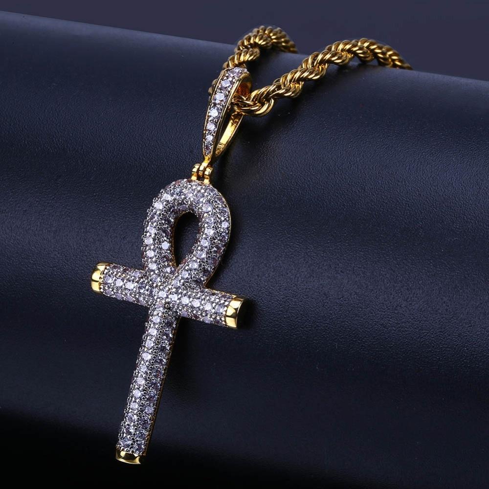 Ankh Cross Pendant 18K - ICECI