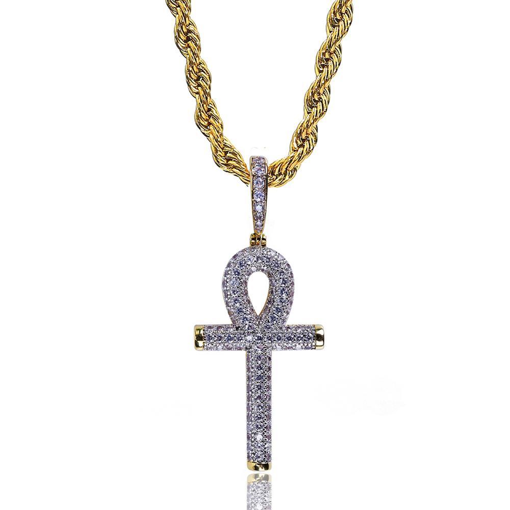 Ankh Cross Pendant 18K - ICECI
